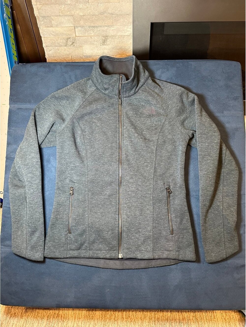 The North Face Women’s Full Zip Fleece Jacket Blue Gray Size Small